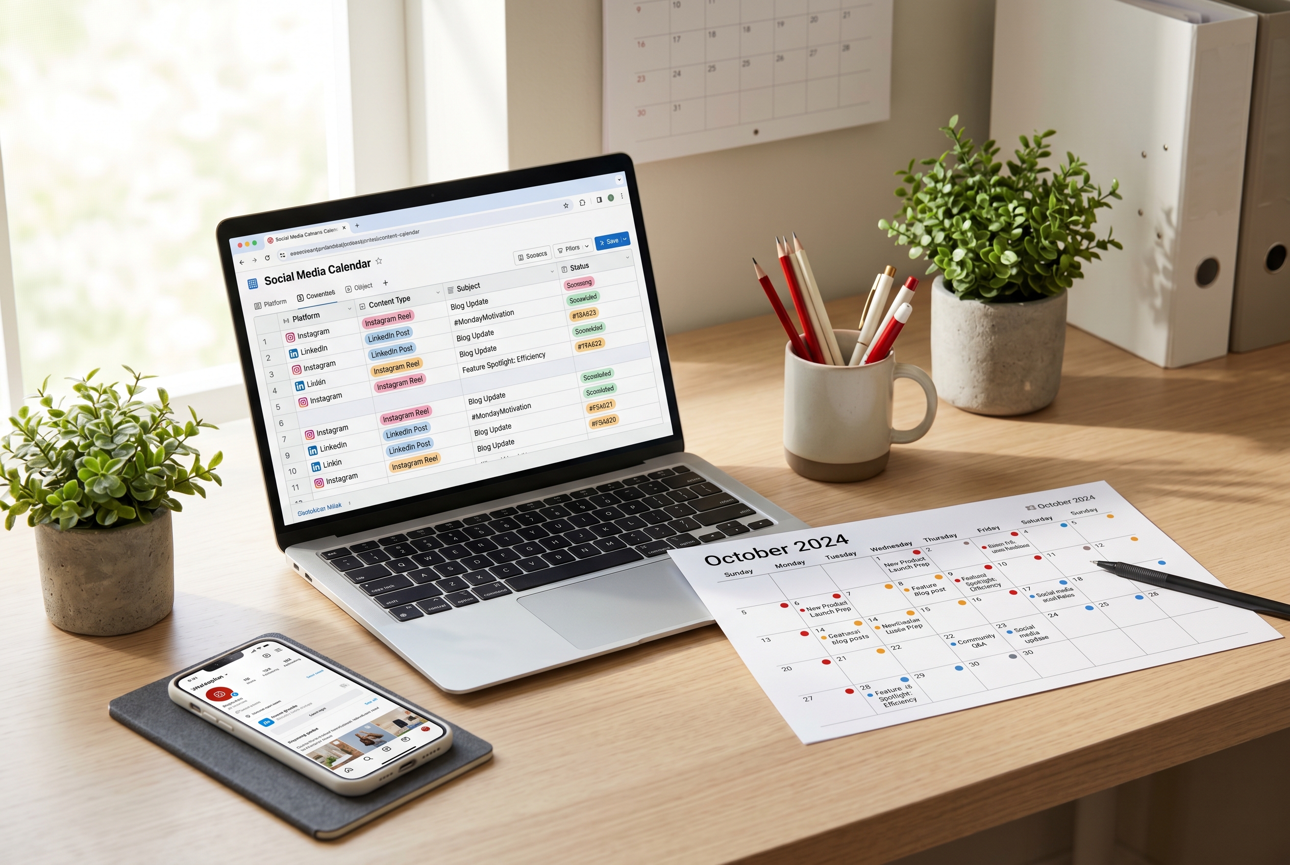 Контент-план на месяц