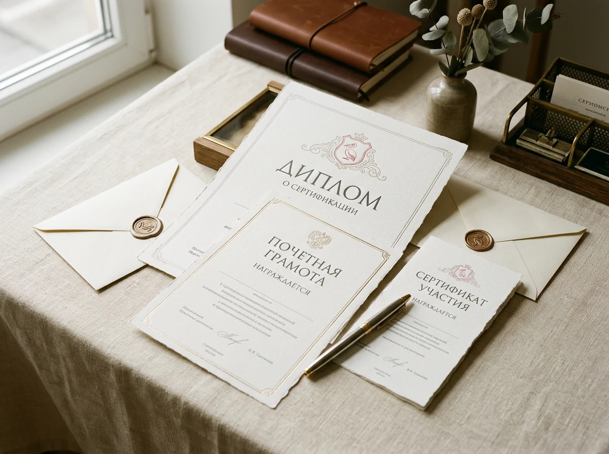 Сертификаты и грамоты